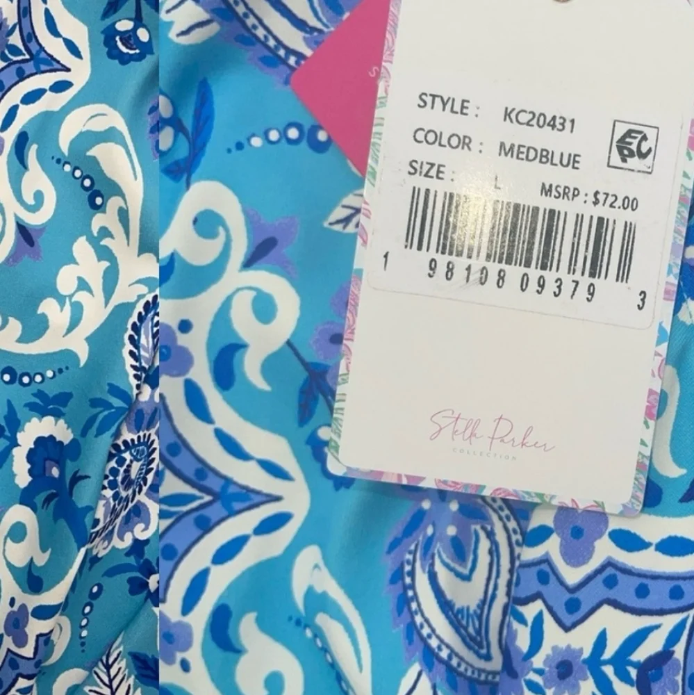 Stella Parker Chic Blue Patterned Maxi Dress - Picture 8 of 9